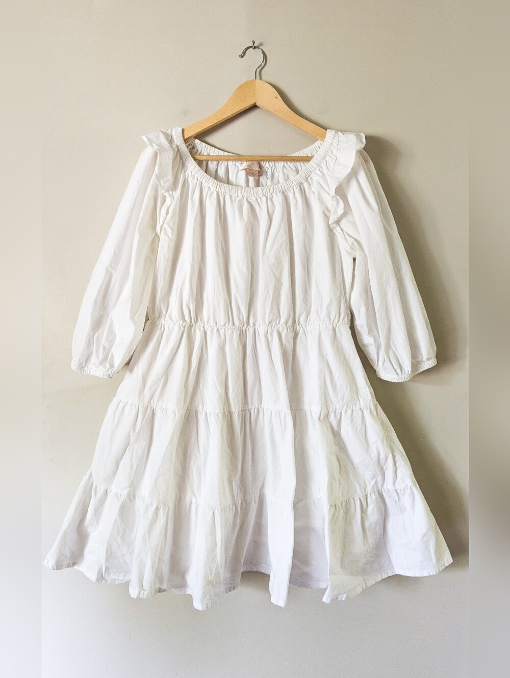 Rachel Parcell White Ruffle Dress